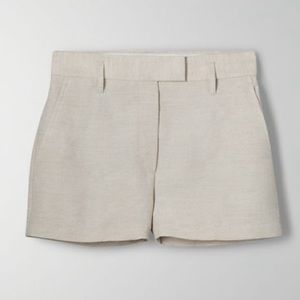 Aritzia Wilfred Layover Linen Short Ecru